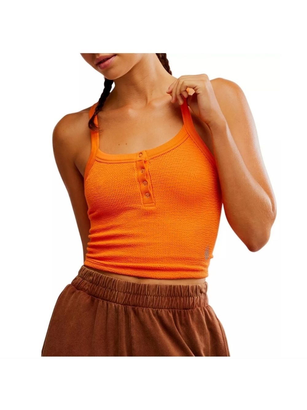 Free People Movement Scrunched Ribbed Tank M/L